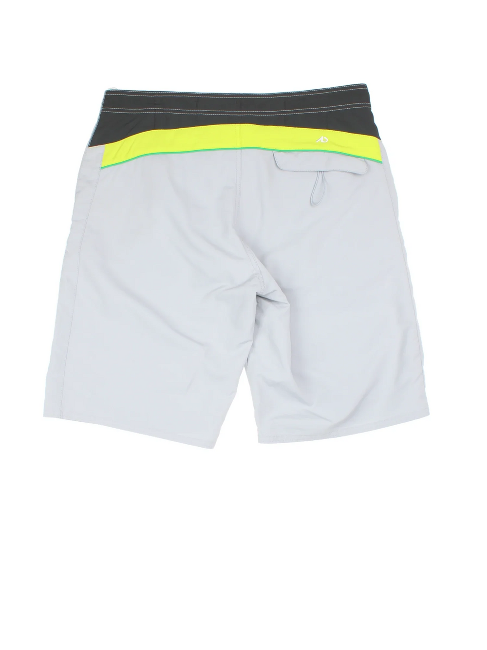 Vintage Nike Swim shorts in grey colourway with lace up fastening, mesh insert and the logo embroidered on the front.
