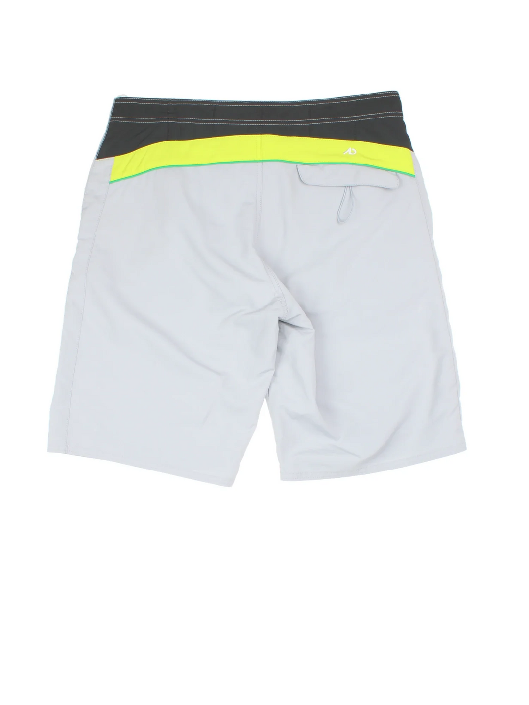 Vintage Nike Swim shorts in grey colourway with lace up fastening, mesh insert and the logo embroidered on the front.