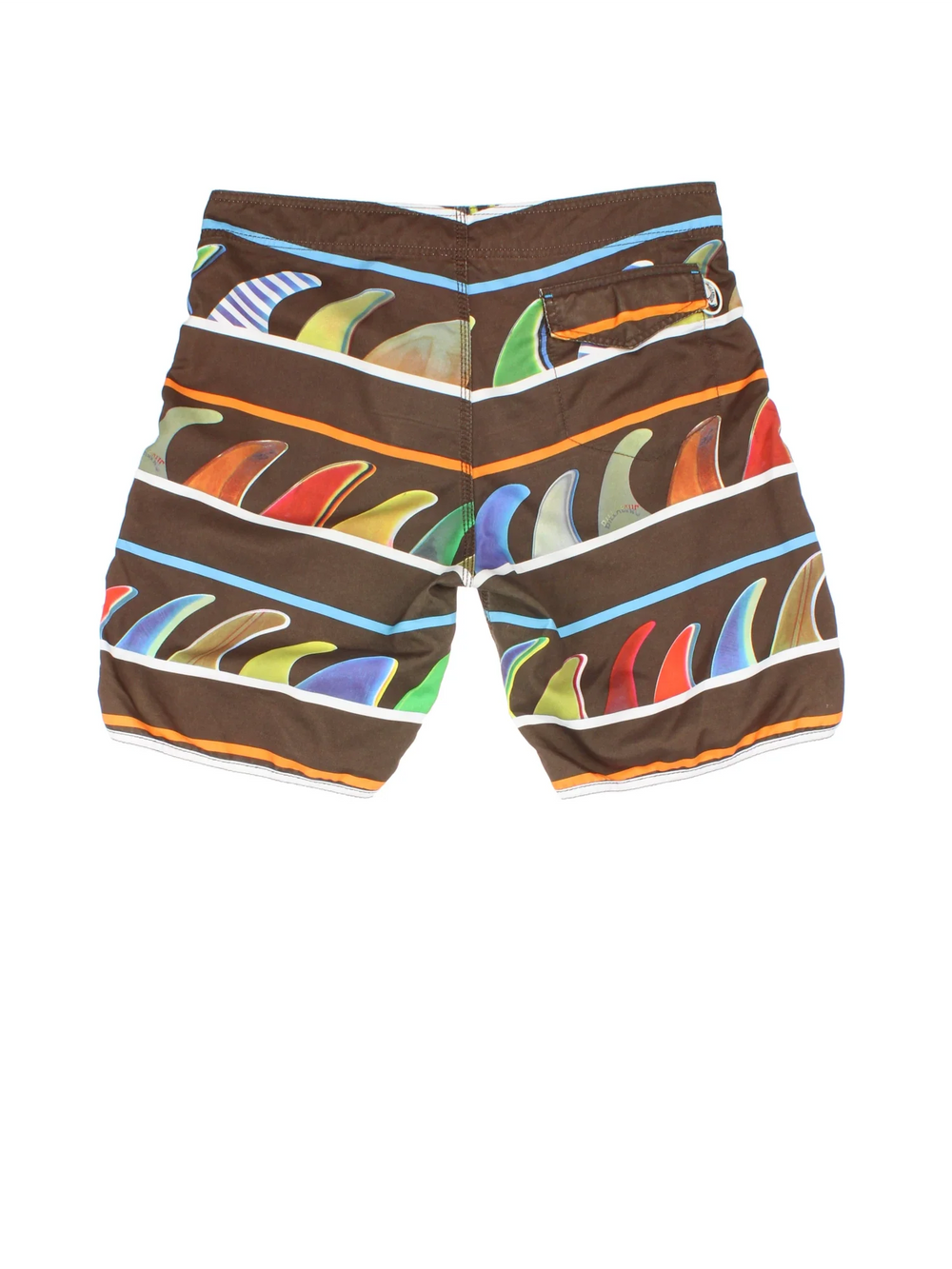 Billabong Swim shorts in brown colourway with lace up fastening, back pocket and the logo embroidered on the front.