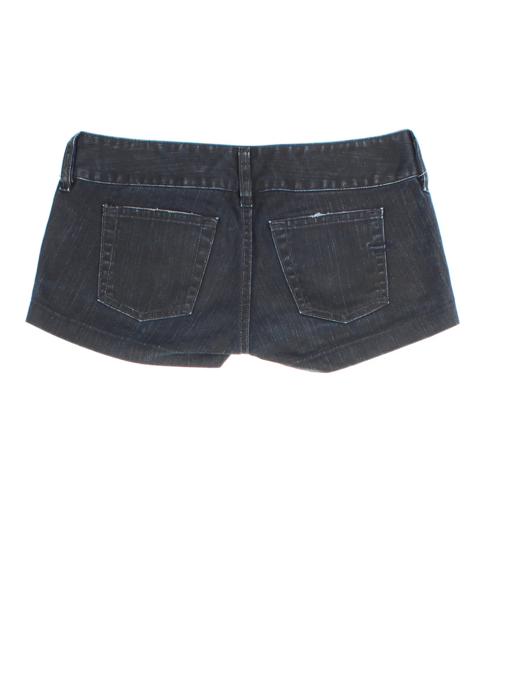 Y2K Diesel Denim Mini Shorts in navy black colourway with pockets and the logo embroidered on the front.