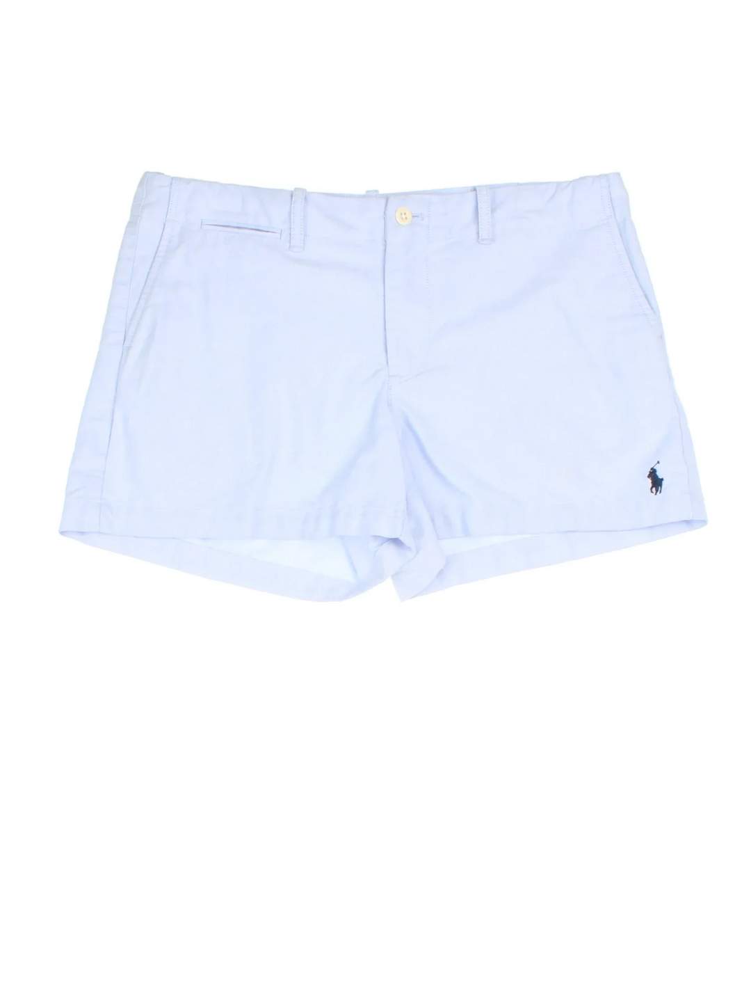 Ralph Lauren Shorts in light blue colourway with pockets and the logo embroidered on the front.