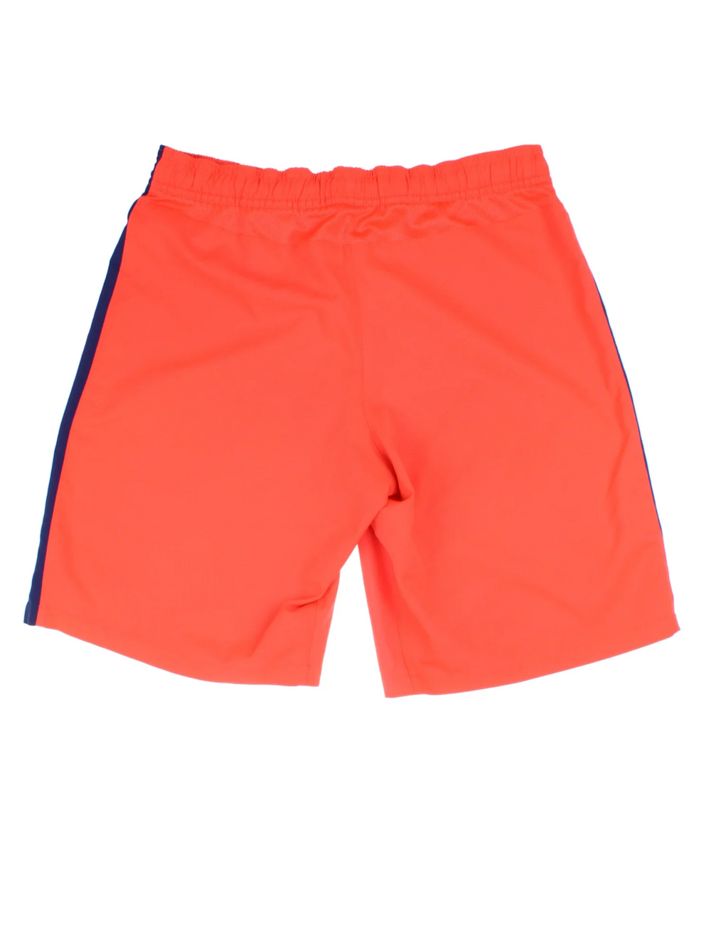 2014/15 Barcelona Nike Away Football Shorts in orange colourway, has elasticated waist with drawstring and the logos embroidered on the front.