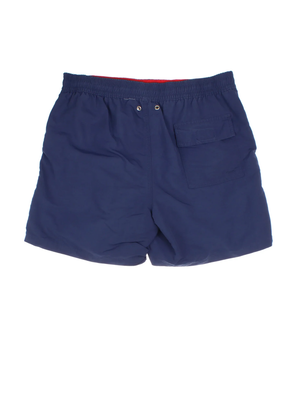 Ralph Lauren Swim Shorts in blue colourway with pockets, elasticated waist with drawstring, mesh linig, and the logo embroidered on the front.