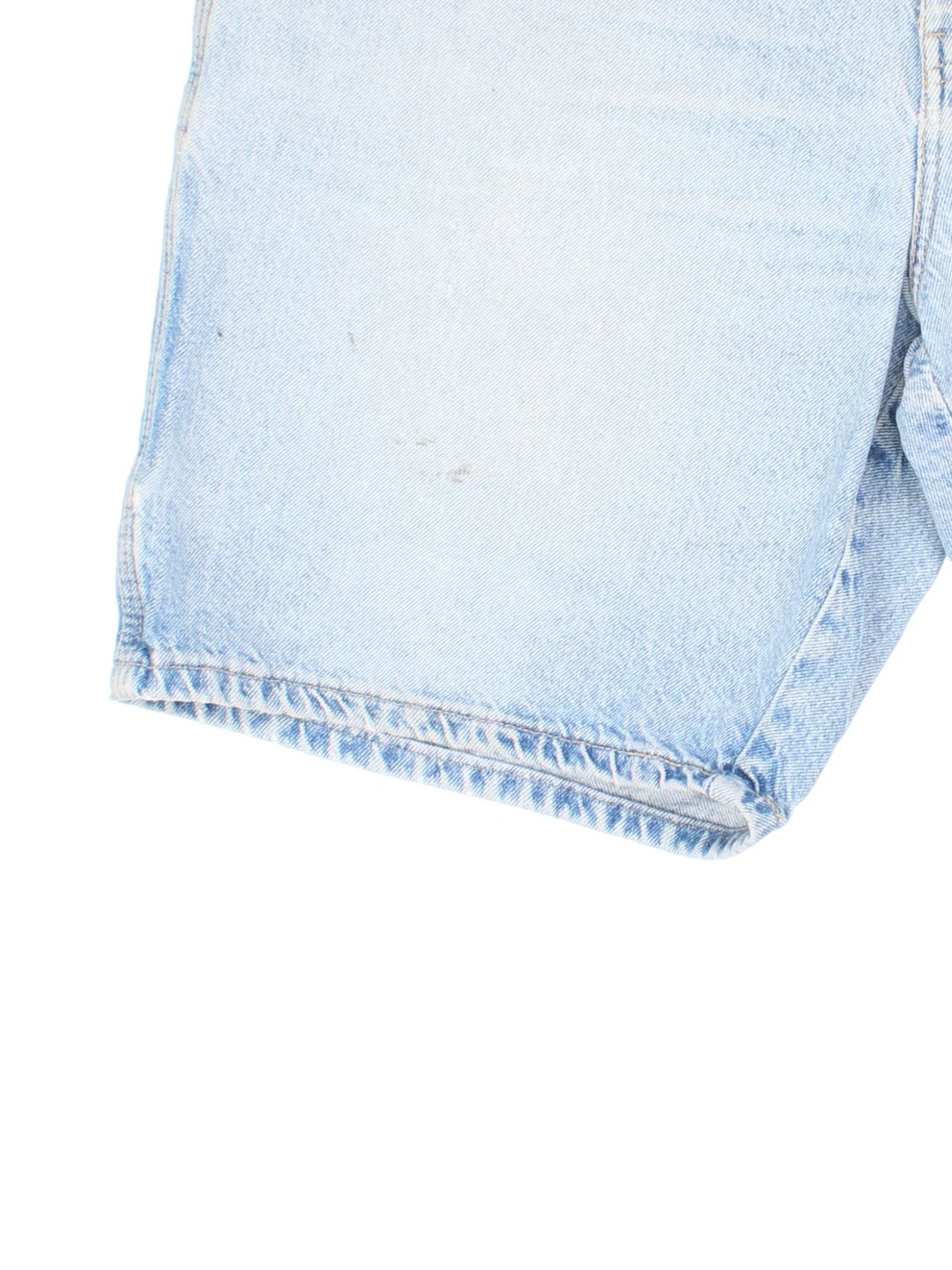 Vintage Dickies Denim Shorts in blue colourway with multiple pockets and the logo embroidered on the back.