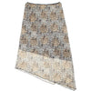 Y2K Leopard Print Asymmetrical Midi Skirt