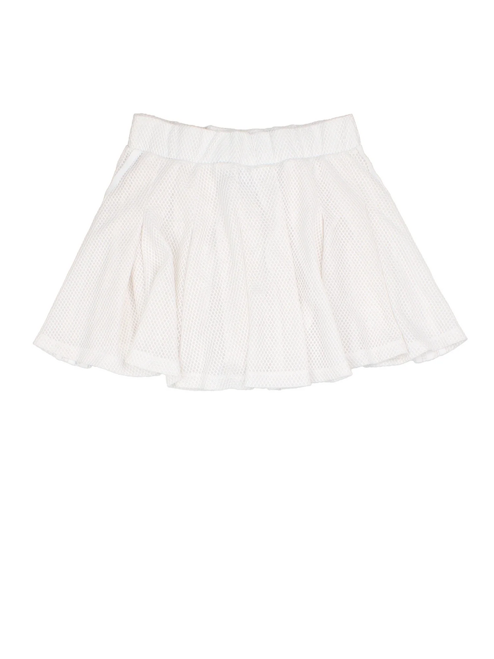 Adidas Tennis Skirt in white colourway with x3 stripe branding and logo embroidered on the front.