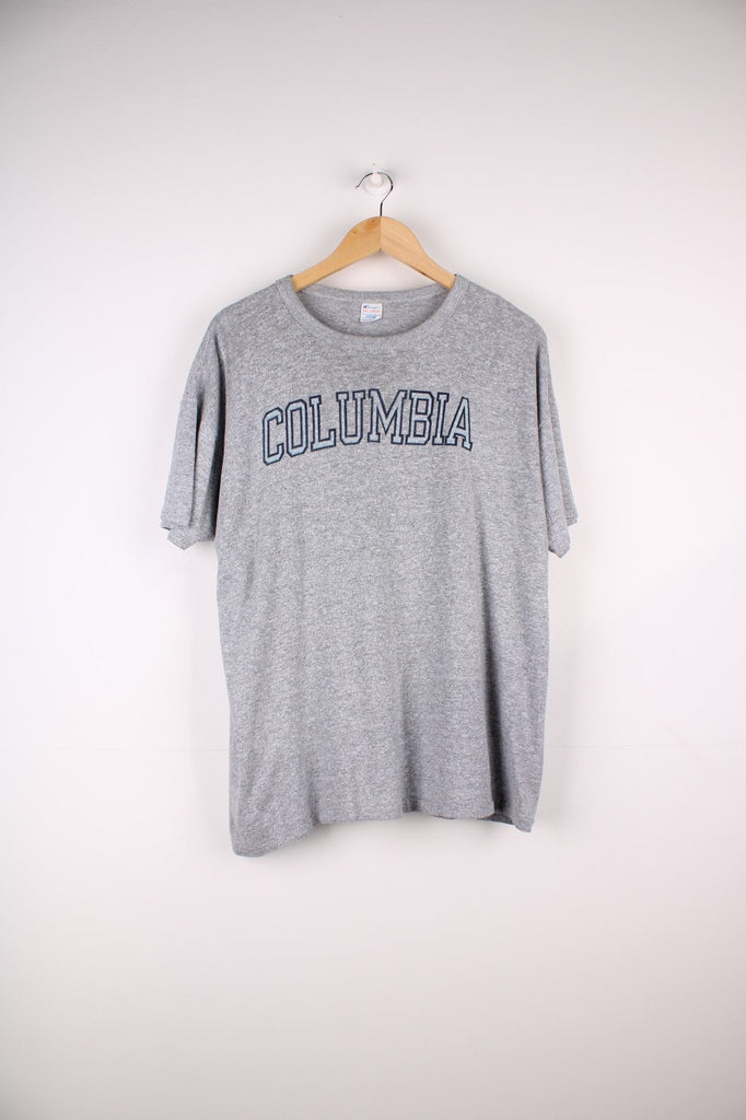 80s USA Champion college print ringer T-shirt | 古着屋 grin