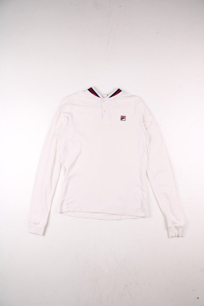 Fila White Line Polo Shirt (Size S) – VintageFolk