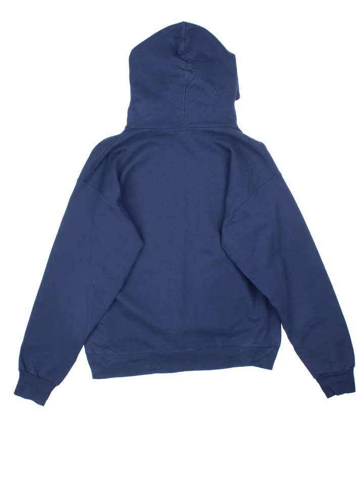 Thrasher Hoodie in a blue colourway with the classic flame logo across the front.