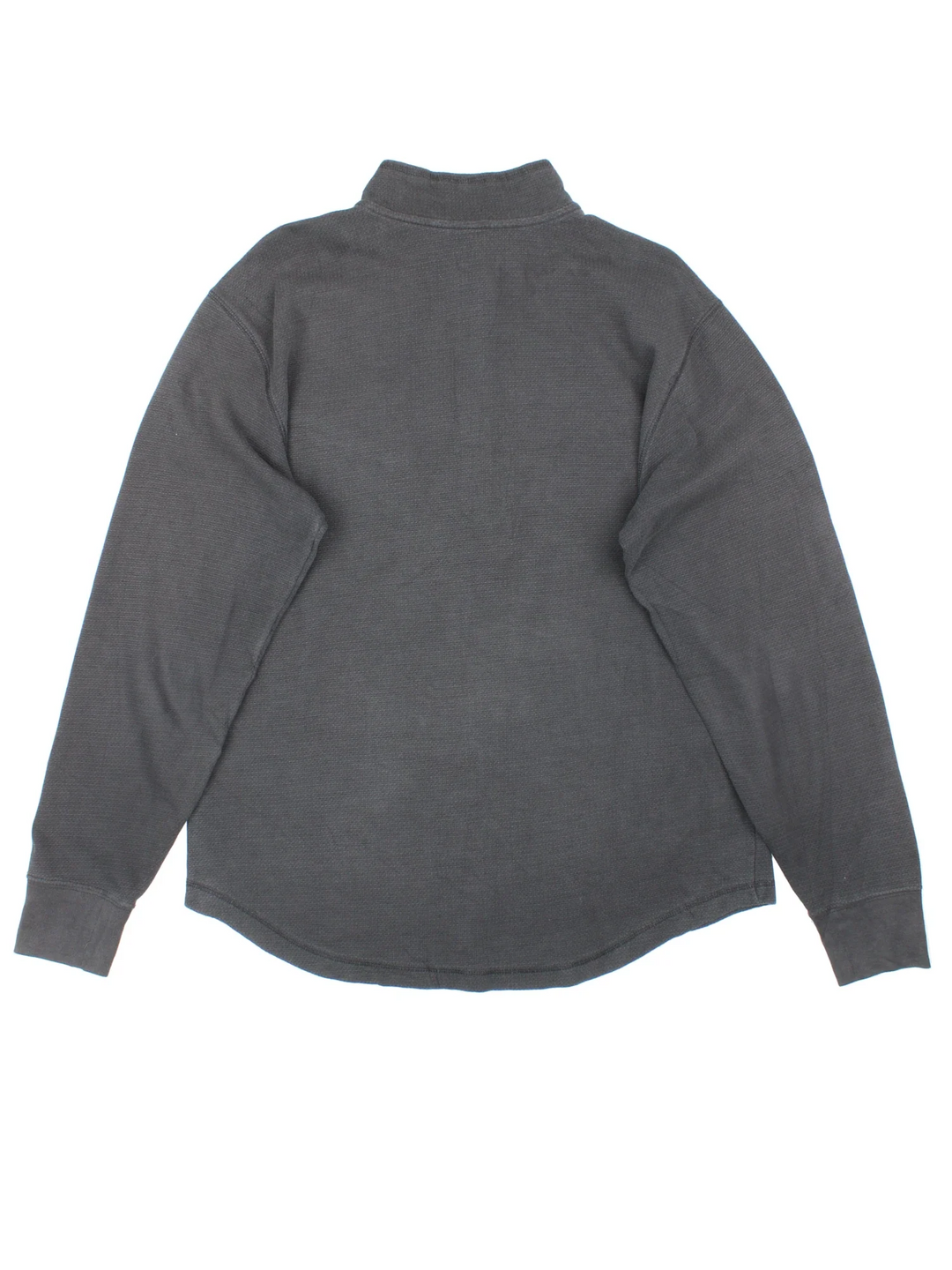 Carhartt 1/4 Zip Sweatshirt in a black colourway with the small classic logo on the front pocket.