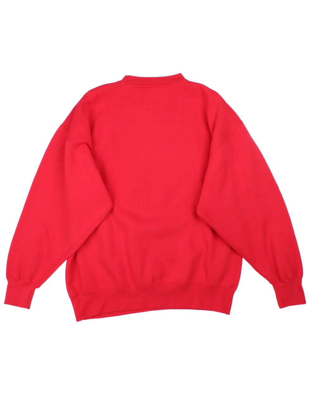 Vintage Wisconsin Badgers Sweatshirt in a red colourway with the logo and spell out embroidered on the front.