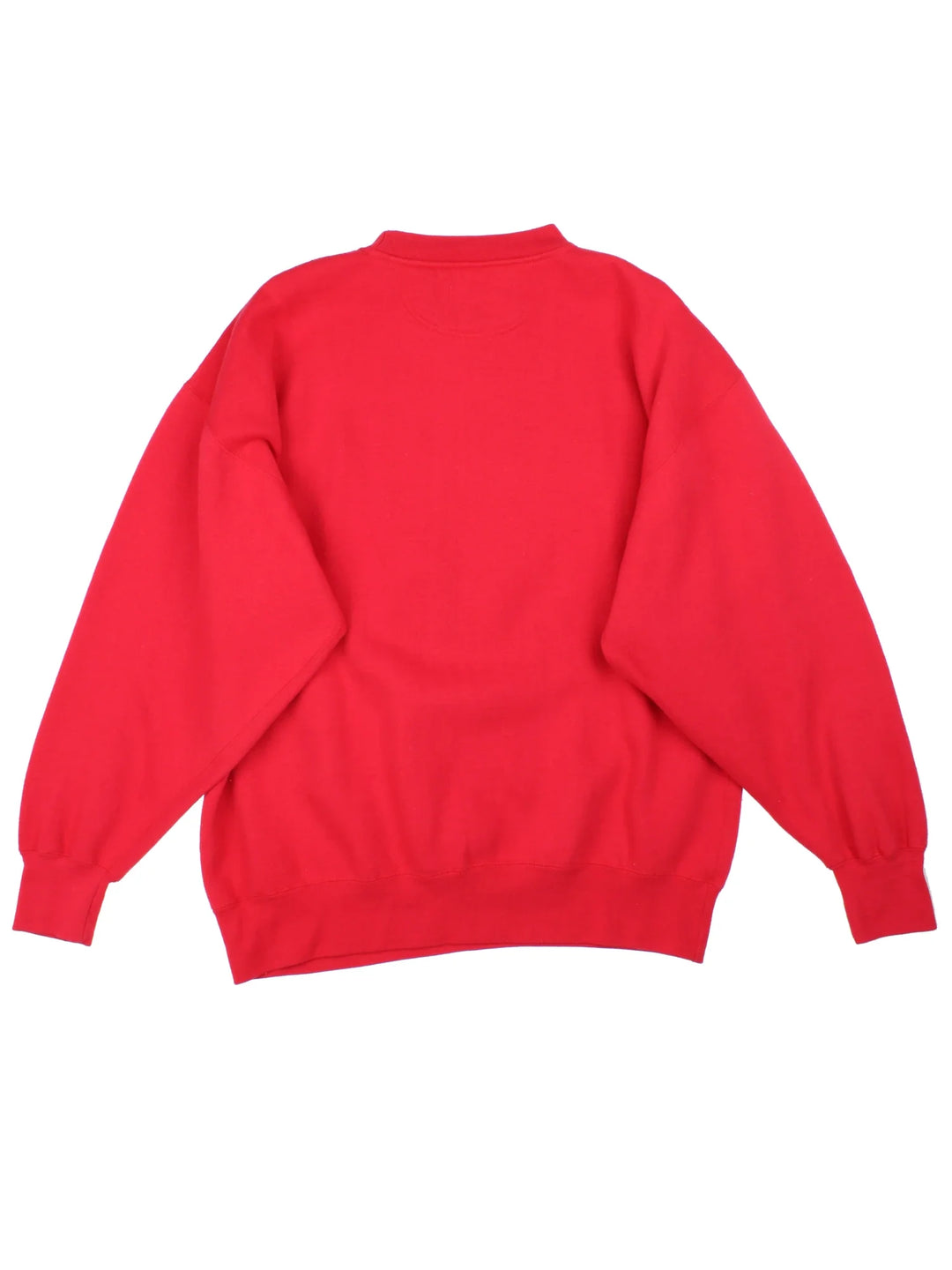 Vintage Wisconsin Badgers Sweatshirt in a red colourway with the logo and spell out embroidered on the front.