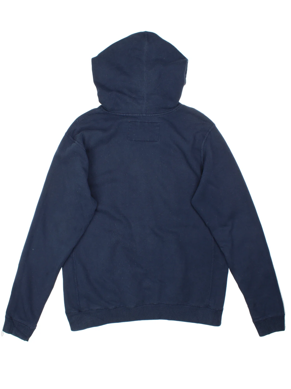 Vintage University Of Notre Dame Hoodie in a blue colourway with the logo embroidered on the front.