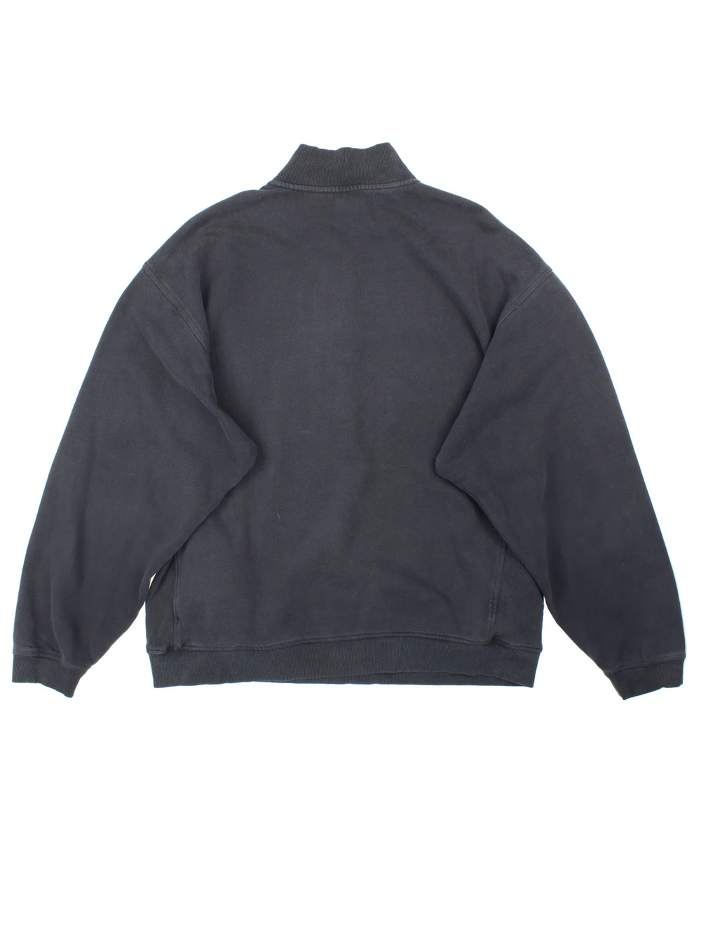 Vintage Nike 1/4 Zip Sweatshirt in a black colourway with the swoosh logo embroidered on the front.