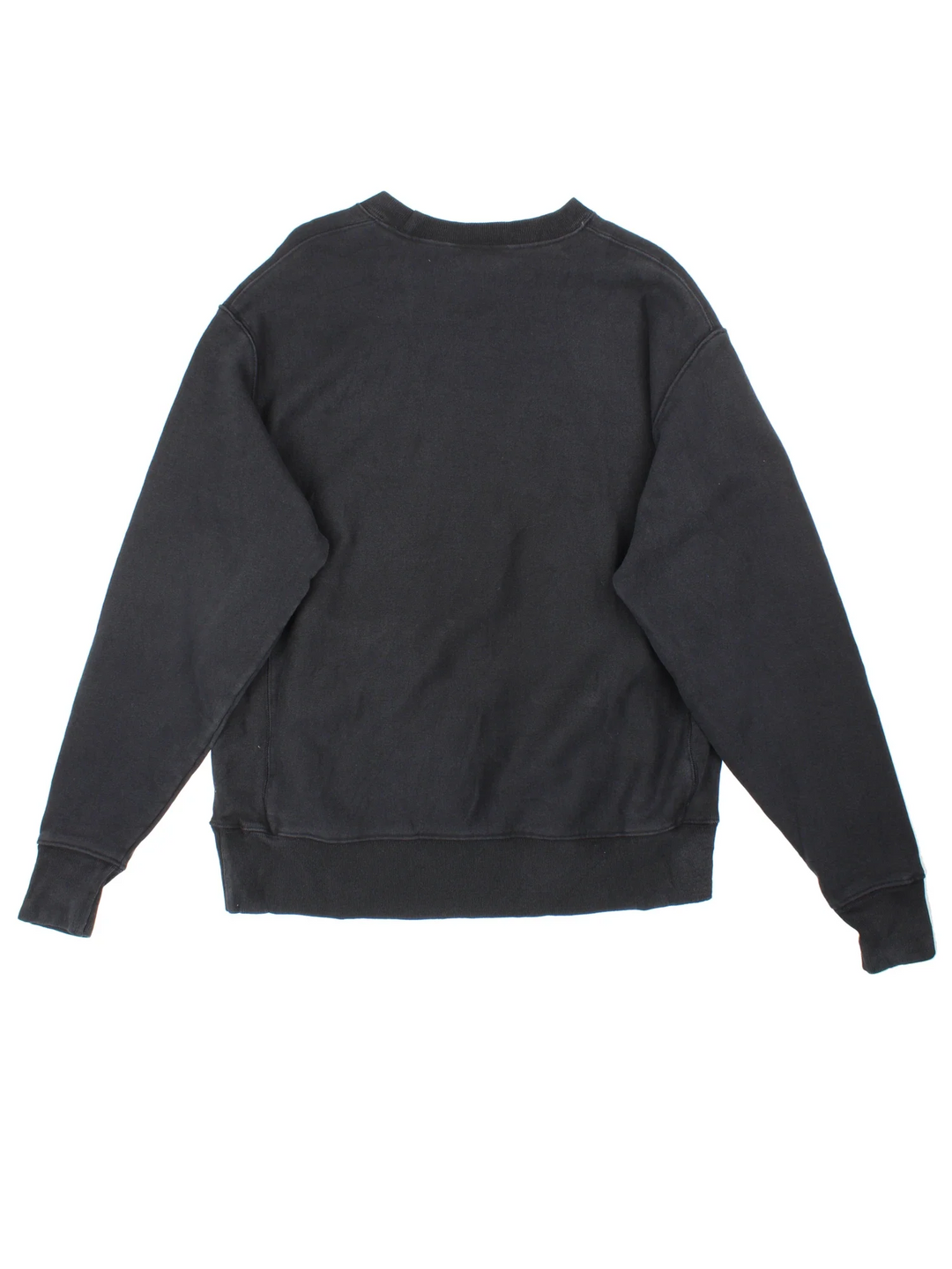 Vintage Champion Sweatshirt in a black colourway with the logo embroidered on the front.