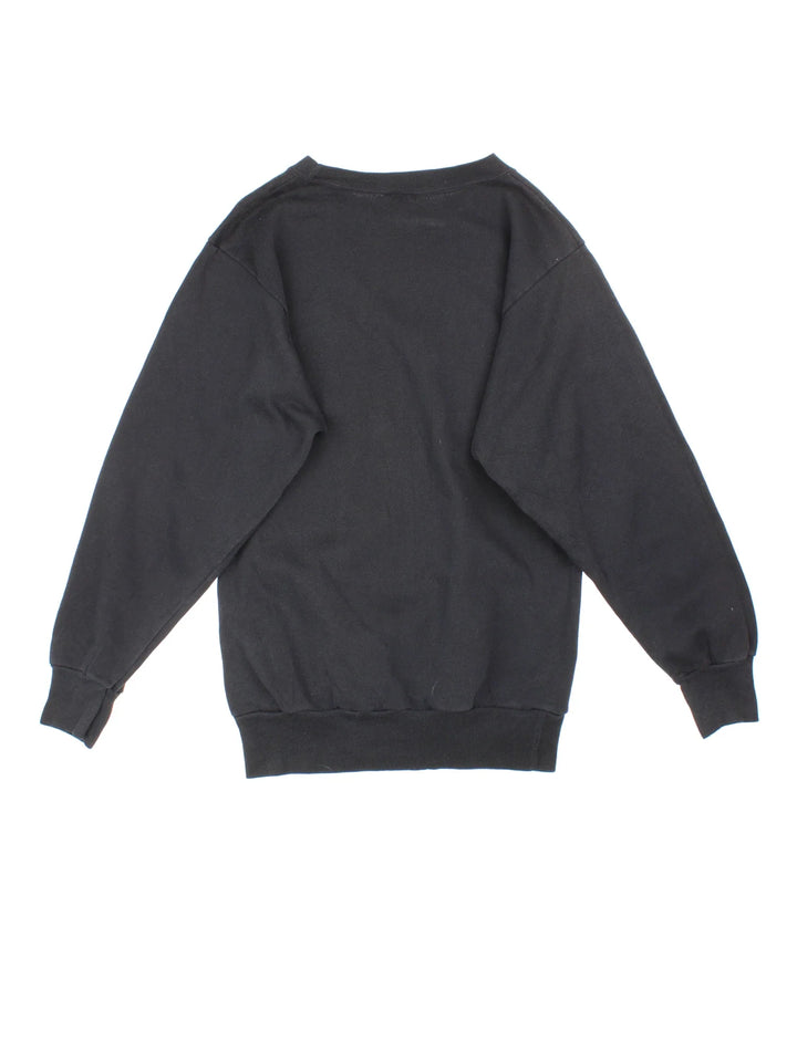 Vintage 1988 Greenpeace Graphic Sweatshirt in a black colourway with animals graphic and spell out printed on the front.