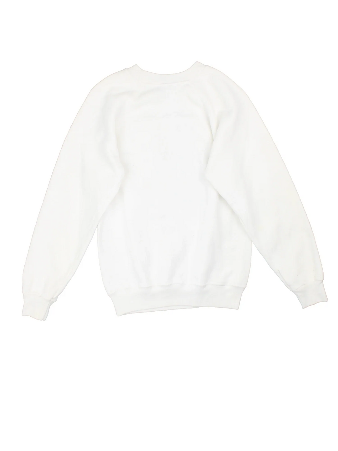 Vintage 1989 Funny Exhausted Nurse Sweatshirt in a white colourway with the spell out and funny bear graphic printed on the front.