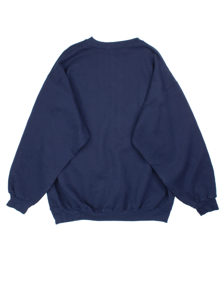 Vintage NFL Chicago Bears Sweatshirt in a blue colourway with the logo and graphic printed on front.