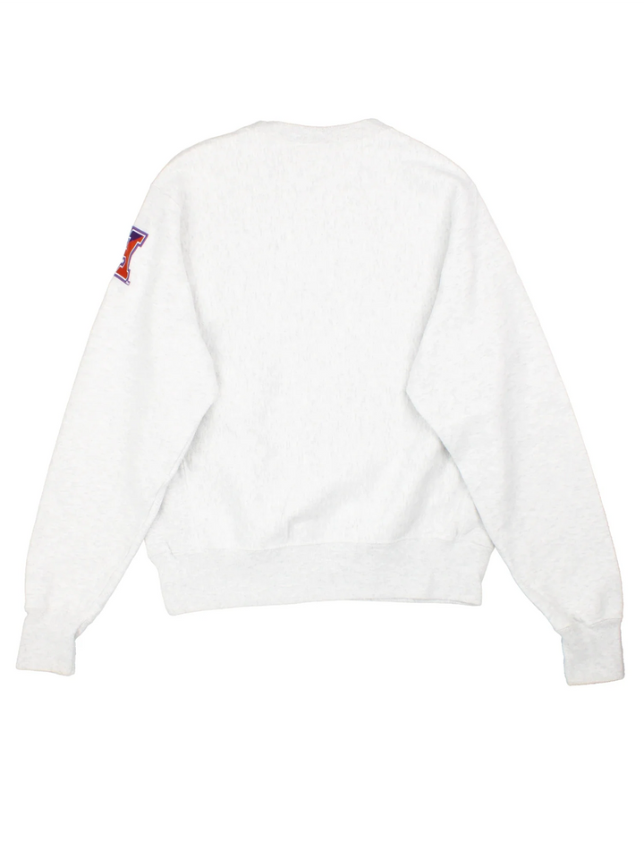 Champion Hobart College Sweatshirt in a grey colourway with the logo across the front and sleeve.