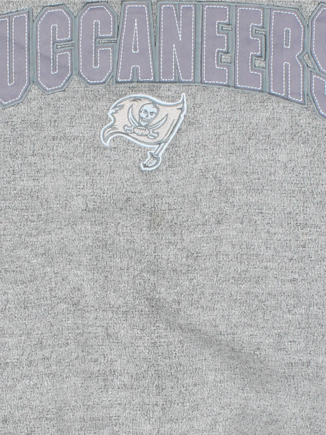 Vintage NFL Tampa Bay Buccaneers Sweatshirt in a grey colourway with the logo and graphic printed across the chest.