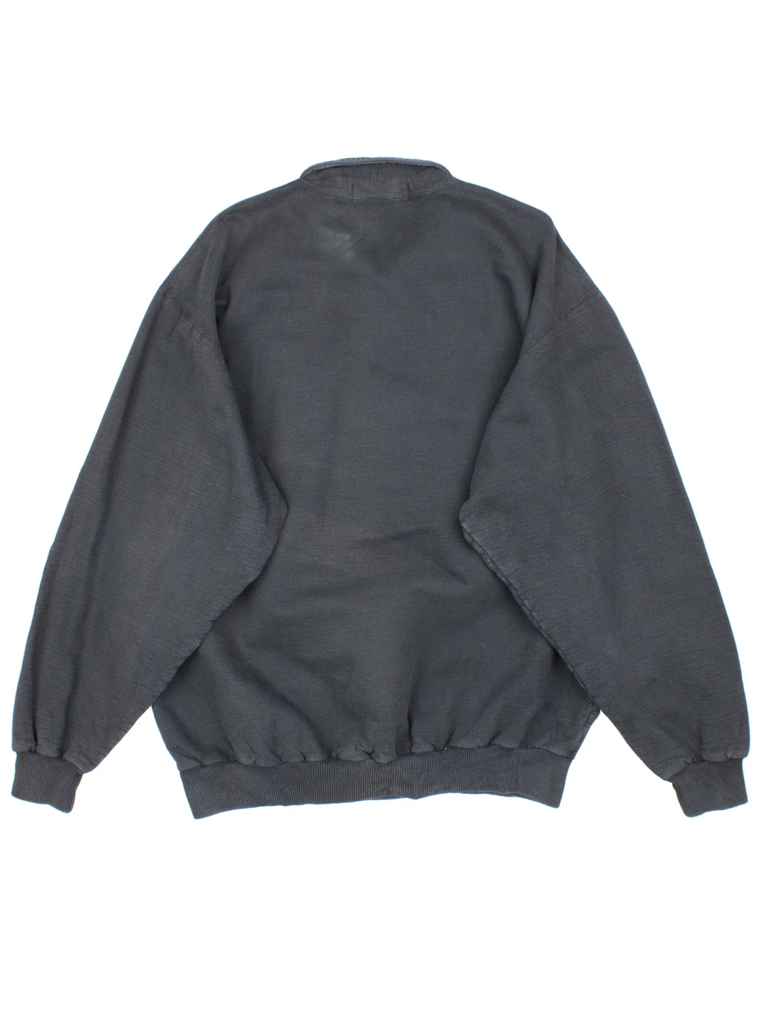 Vintage Pittsburgh Penguins NHL 1/4 Zip Sweatshirt in a black colourway, with graphic embroidered on the front.