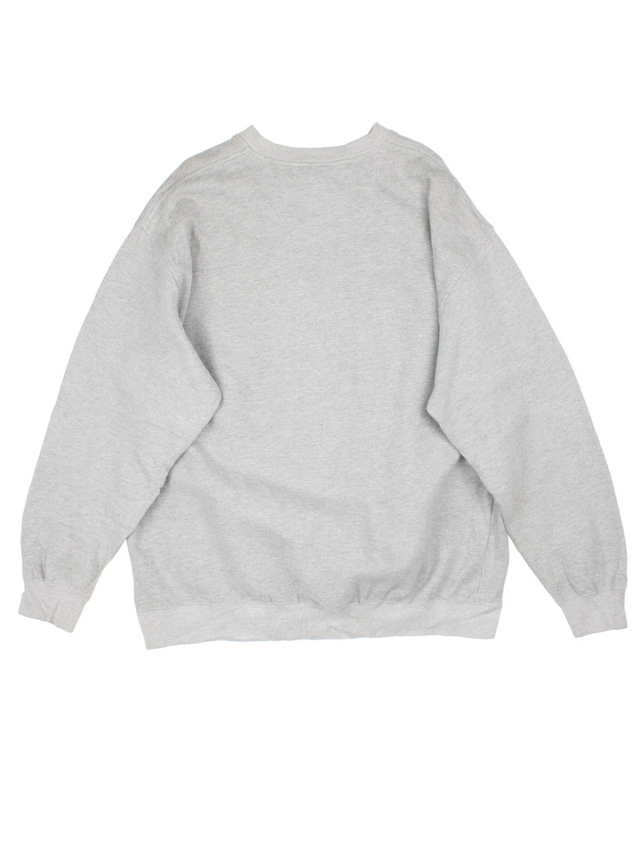 Vintage Pittsburgh Steelers NFL Sweatshirt in a grey colourway, team branding embroidered on front.
