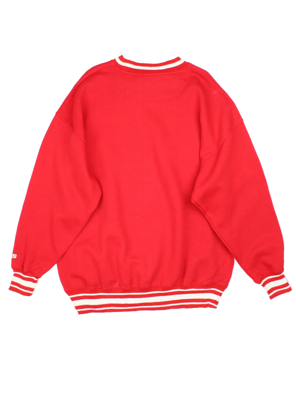 Vintage Ohio State University Sweatshirt in a red colourway with the spell out logo across the front.