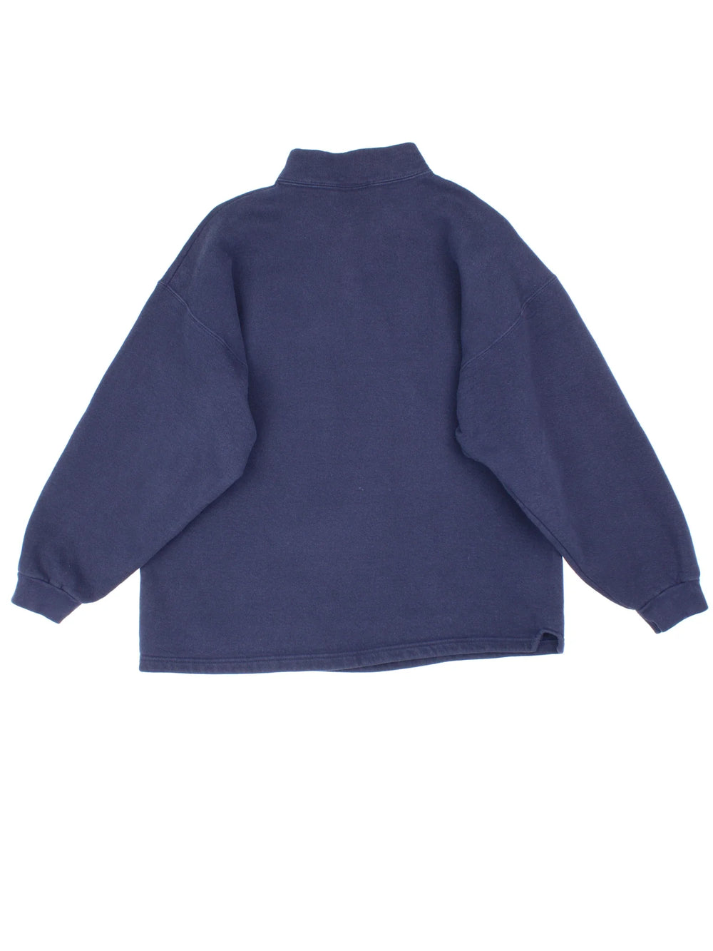 90's Hard Rock Cafe Washington DC 1/4 Zip Sweatshirt in a blue colourway with small classic logo on the front.