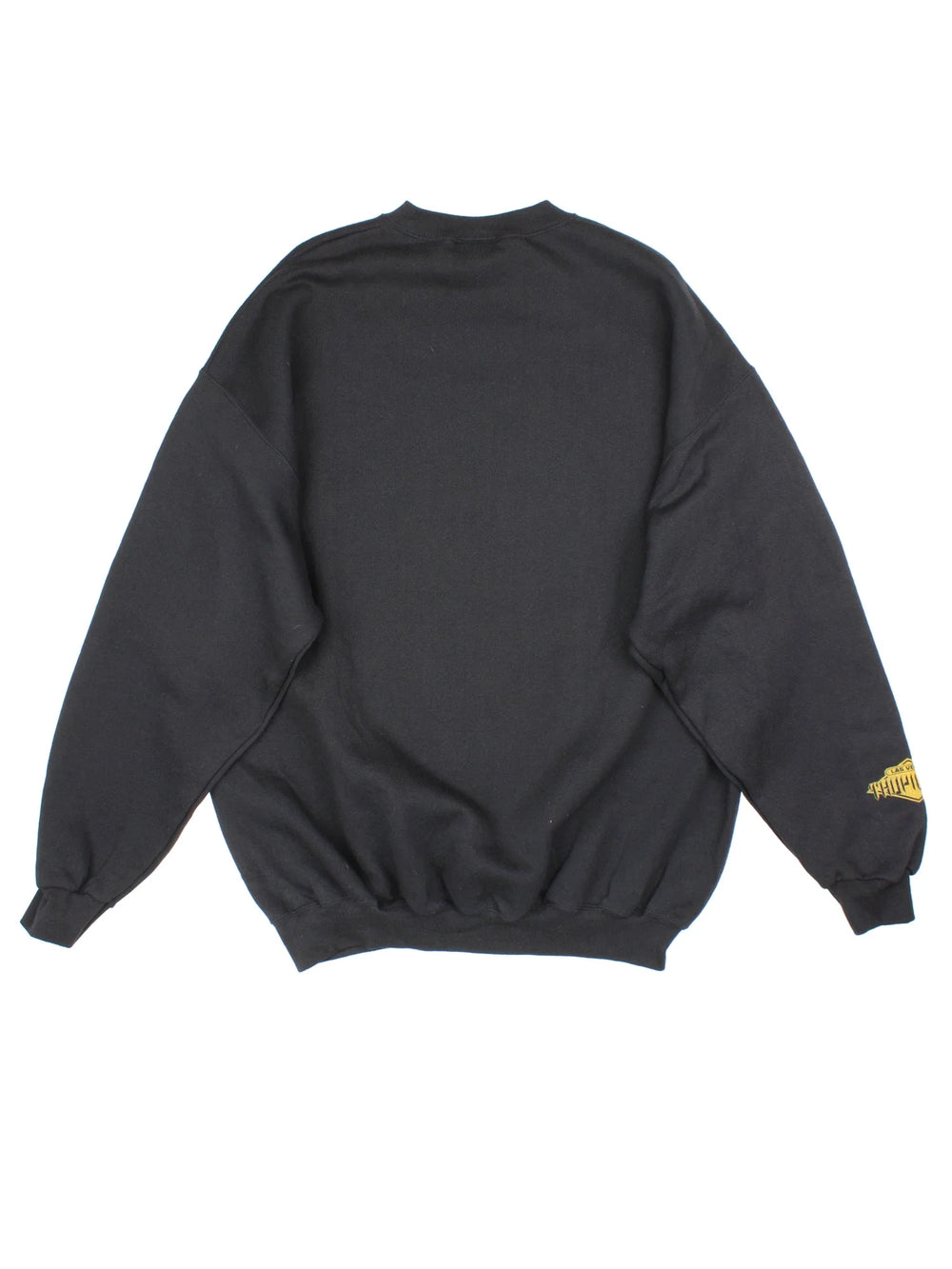 2001 NFL Superbowl Sweatshirt in a black colourway with logo and graphic printed on the front, featuring the Baltimore Ravens and the New York Giants