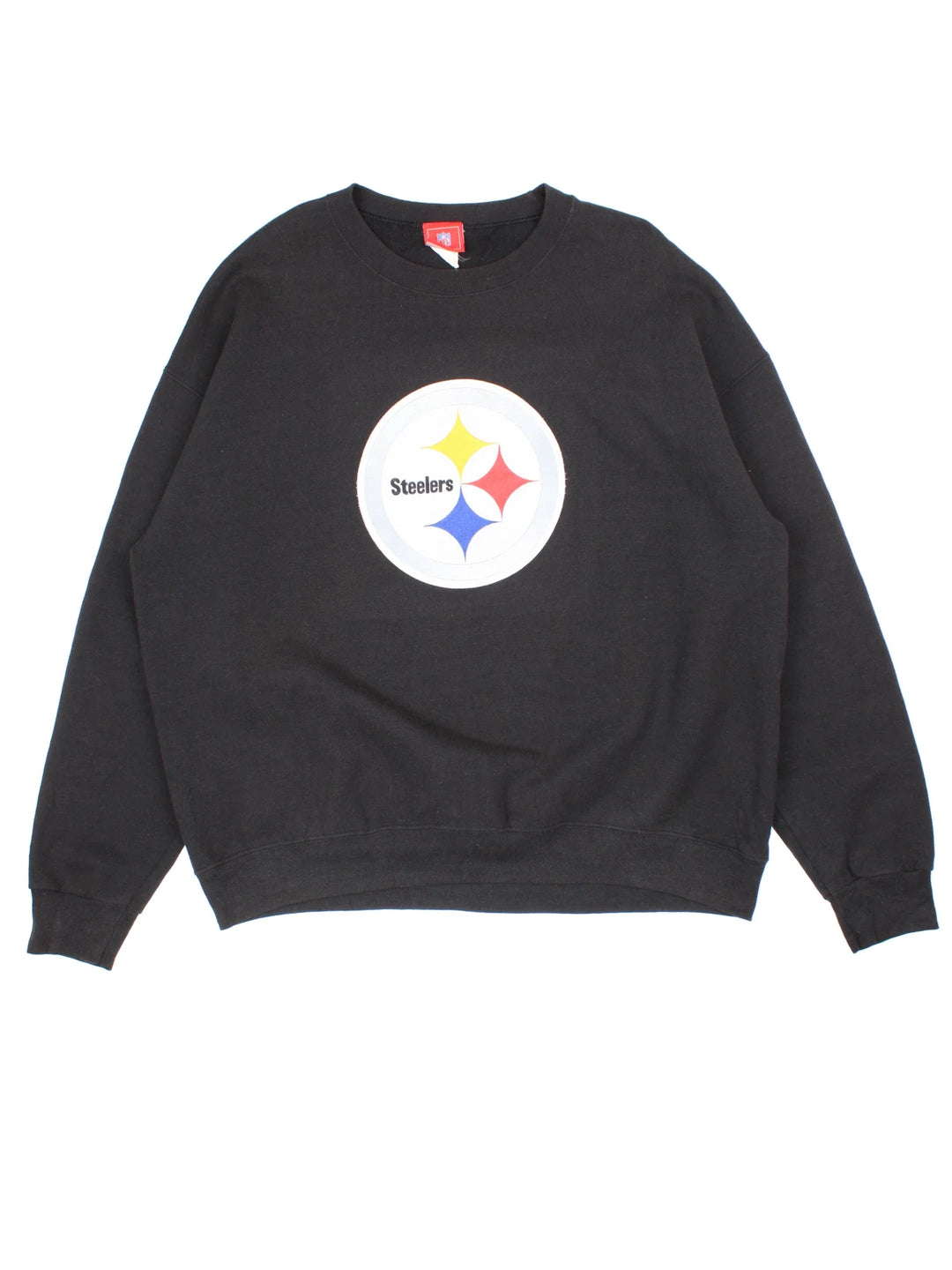 NFL Pittsburgh Steelers Sweatshirt in a black colourway with the classic logo on the front.