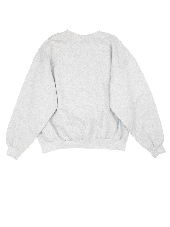 2006 NFL Superbowl Sweatshirt in a grey colourway with logo and graphic across the front.