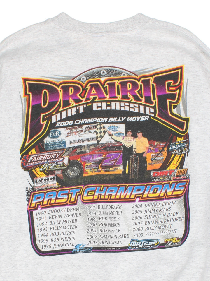 Vintage 2009 Dirt Classic Racing Sweatshirt in a grey colourway with the large graphic printed on the front and back..