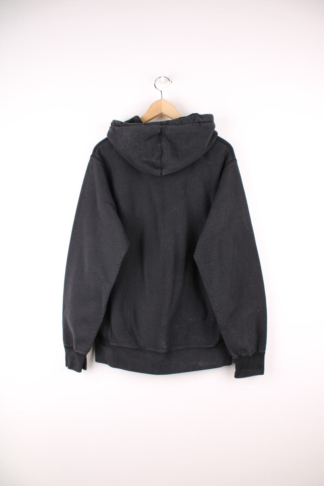 Supreme small box logo hoodie in black with pouch pocket. 