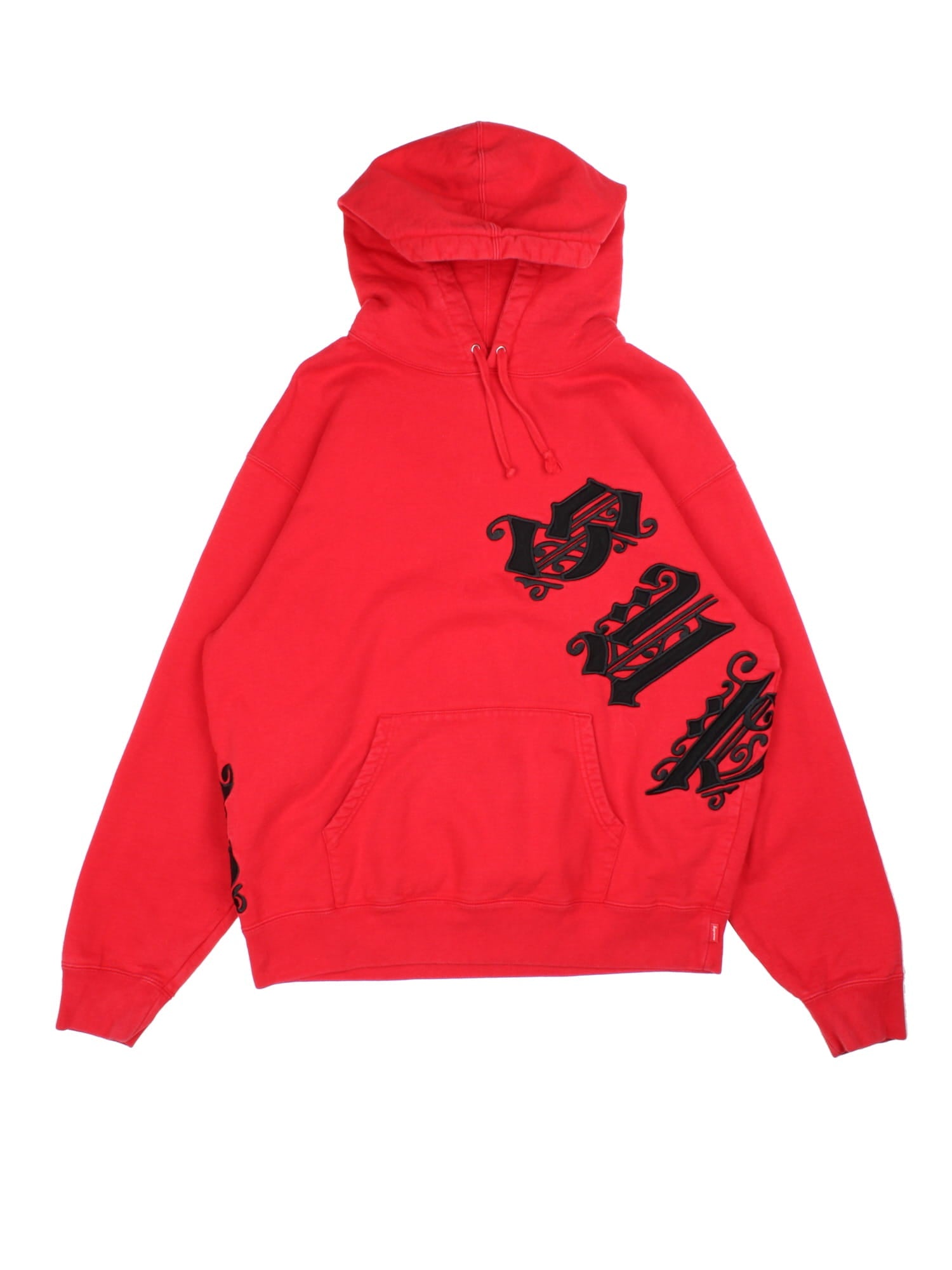 Supreme Old English Wrap Hoodie Red Vintage (Size M