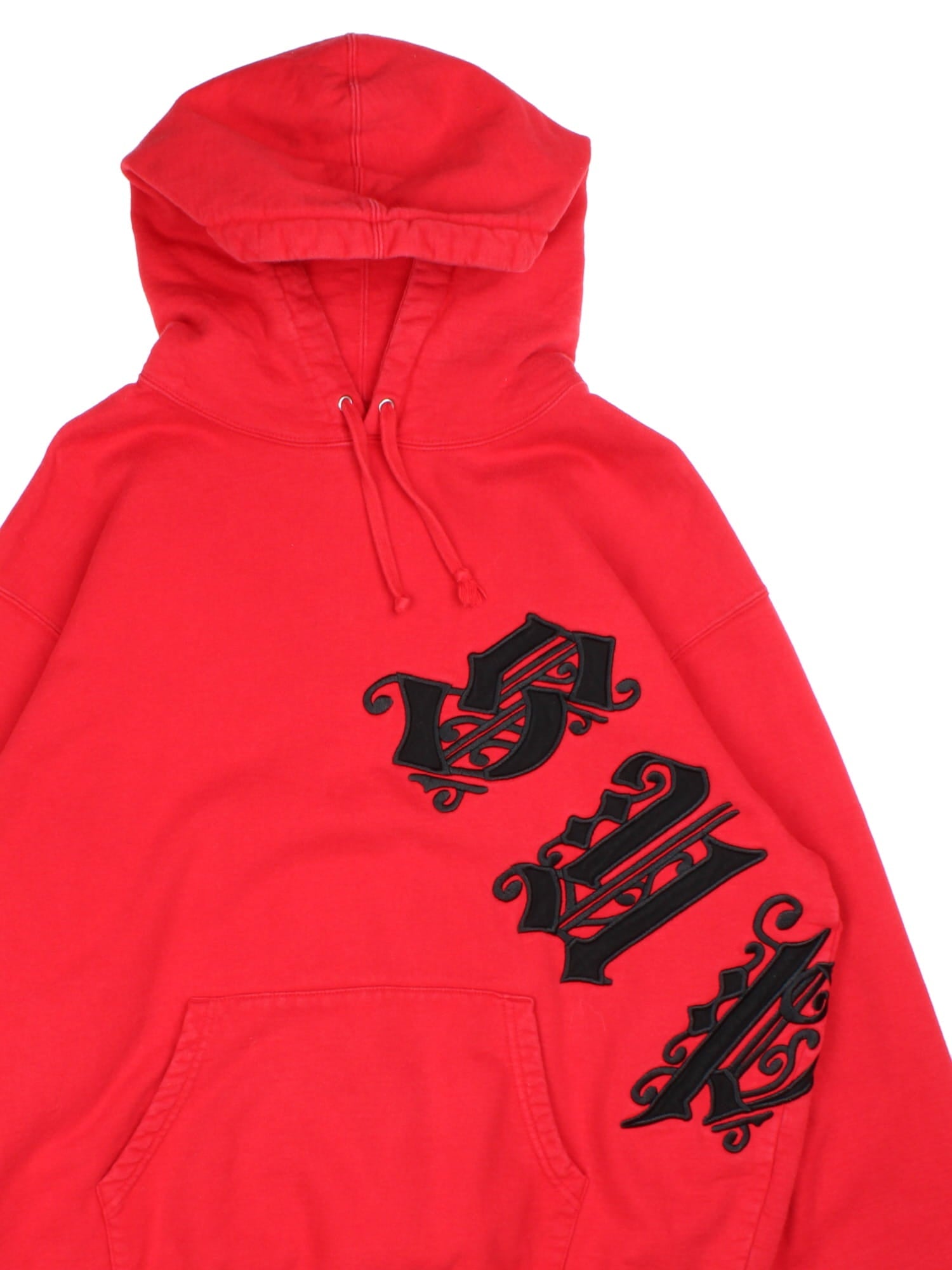 Supreme Old English Wrap Hoodie Red Vintage (Size M