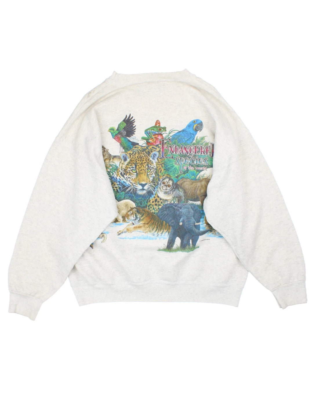 1994 Vintage Endangered Species Of The World Wildlife Sweatshirt