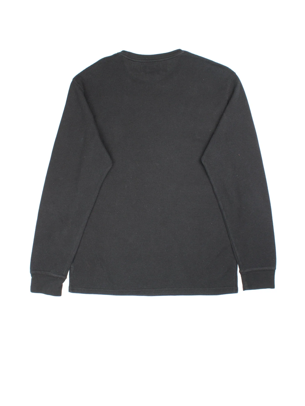 Vintage Ralph Lauren Long Sleeve Top in a black colourway with bear logo embroidered on the front.