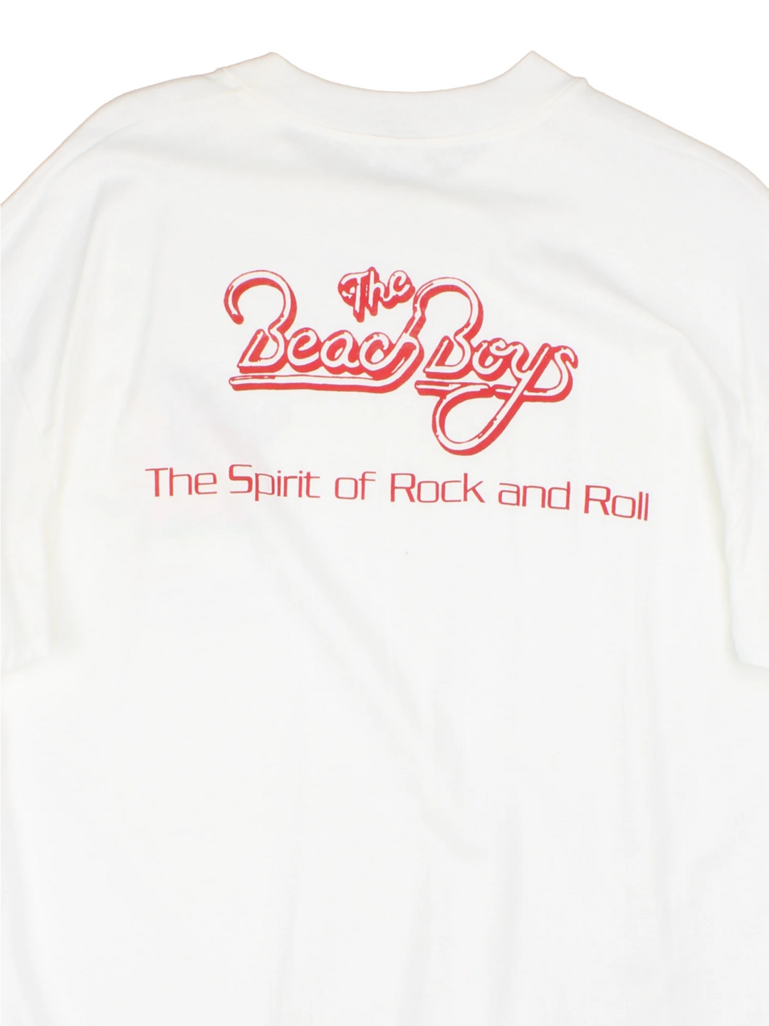Vintage 1990 Beach Boys Convention single stitch white t-shirt with printed design on the front and back.  good condition  Size in Label:  Slim fit XL