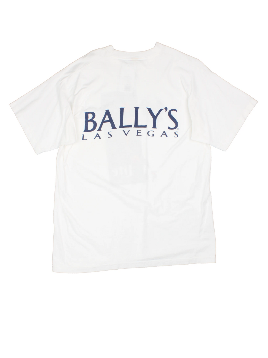 Vintage 1997 Super Bowl XXXI single stitch t-shirt in white with 'Bally's Las Vegas' sponsor on the back 