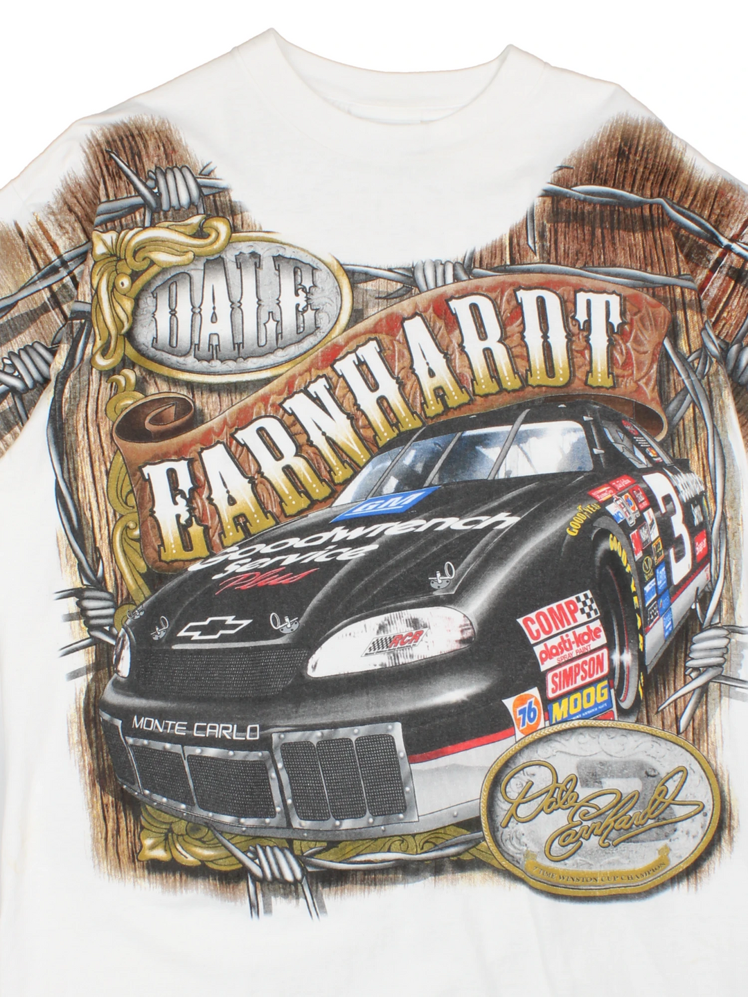 Vintage Dale Earnhardt all over print graphic t-shirt by Chase Authentic's 