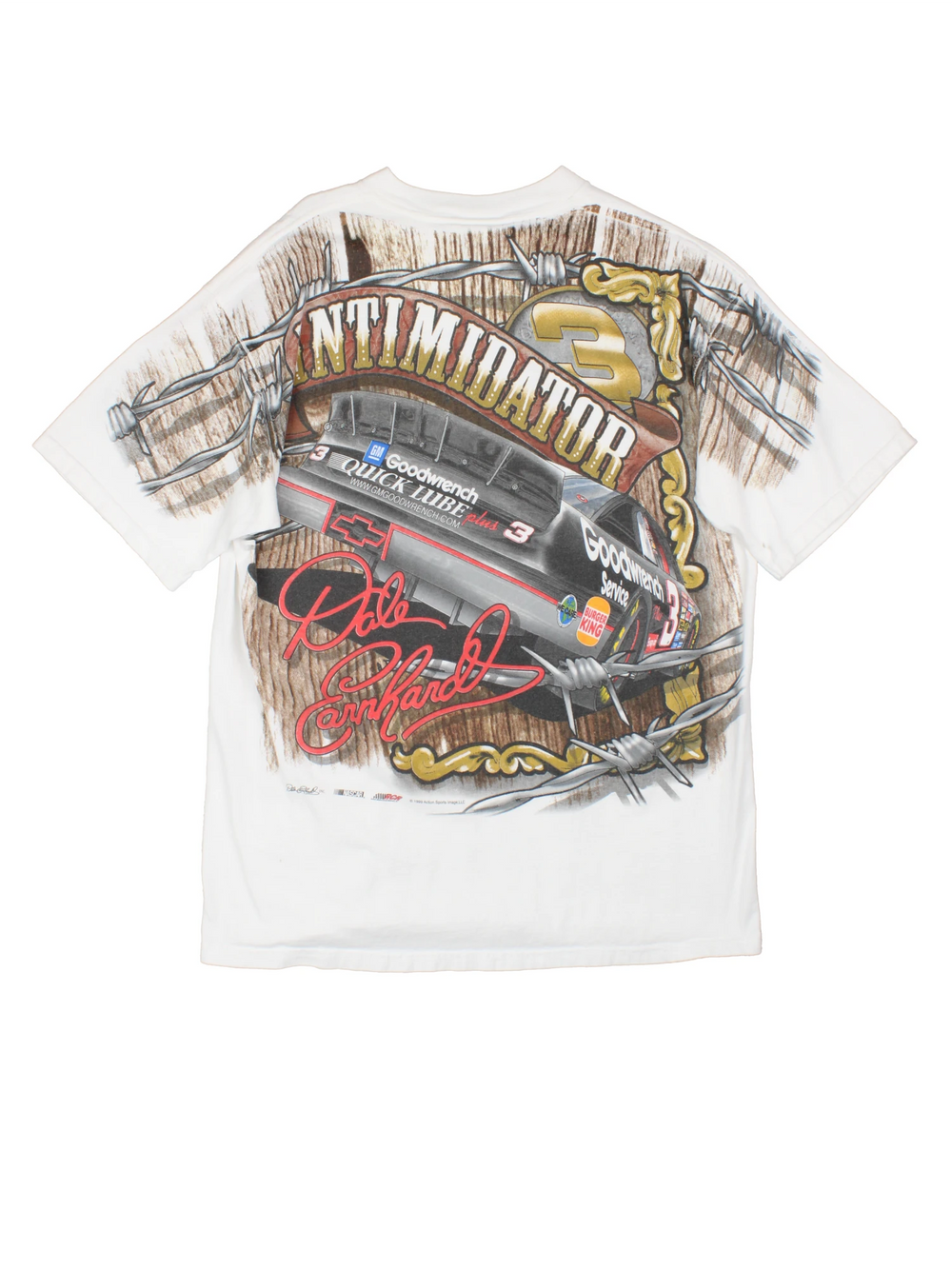 Vintage Dale Earnhardt all over print graphic t-shirt by Chase Authentic's 