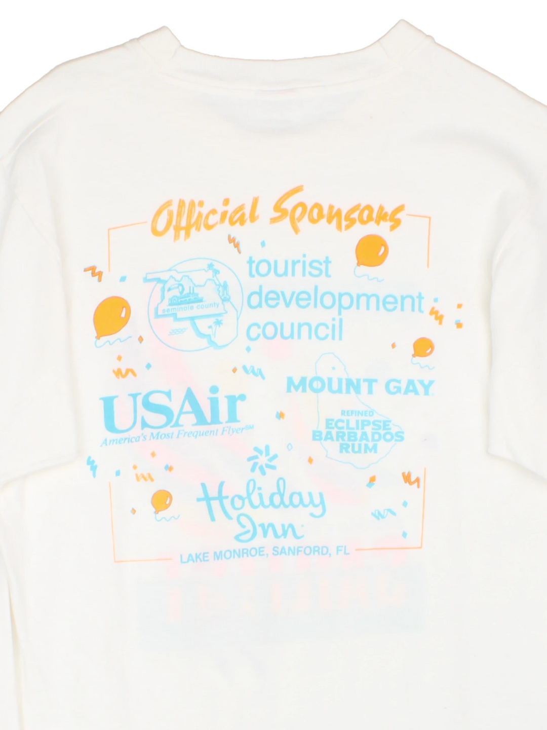 Vintage 1991 made in the USA  Florida Citrus Sail Fest t-shirt by Fruit of Loom with printed graphic on the front and back 