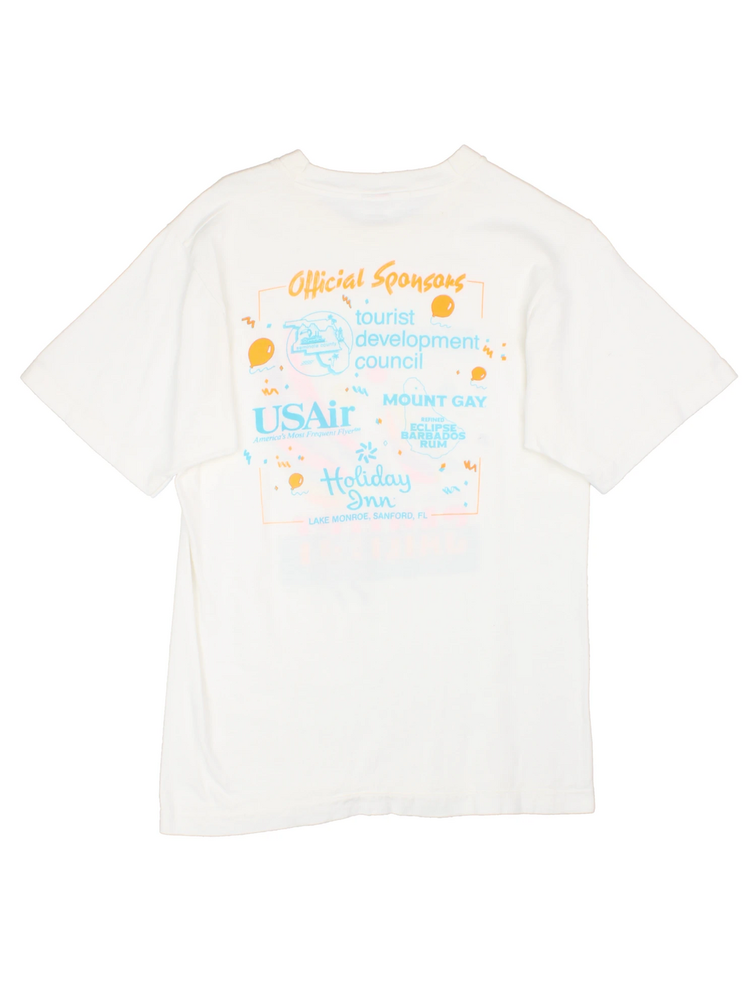 Vintage 1991 made in the USA  Florida Citrus Sail Fest t-shirt by Fruit of Loom with printed graphic on the front and back 