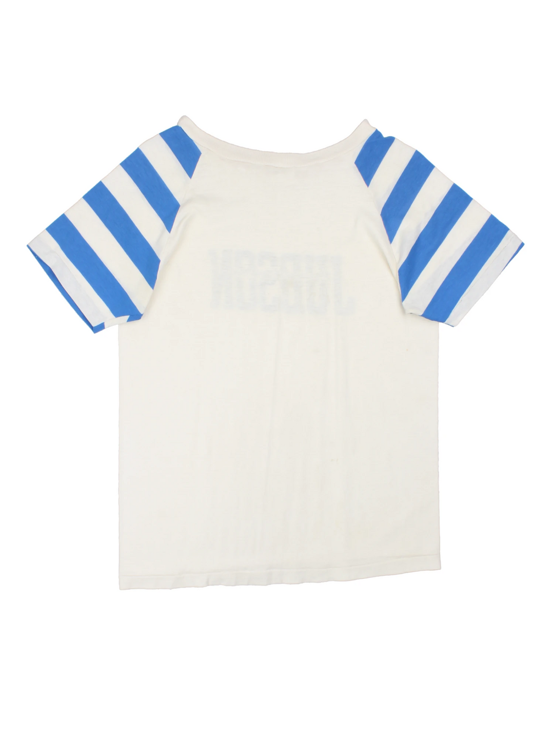 Vintage 70's Judson Physical Education T-Shirt in white and blue.