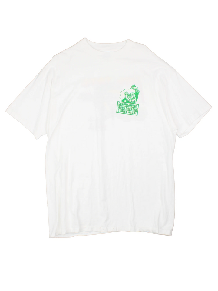 Vintage 90s Toys for Tots single stitch T-Shirt with graphic print on the front and back.