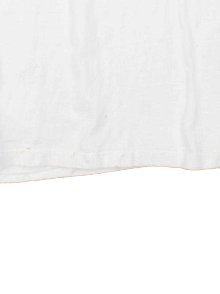 Vintage 90s Toys for Tots single stitch T-Shirt with graphic print on the front and back.
