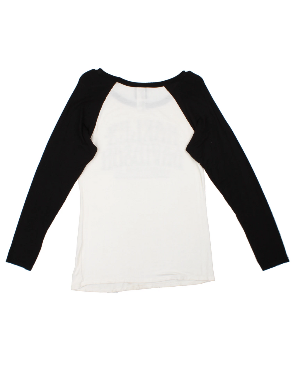 Y2K Harley Davidson Long Sleeved Top in a black and white colourway with the spell out printed on the front and covered in studs.