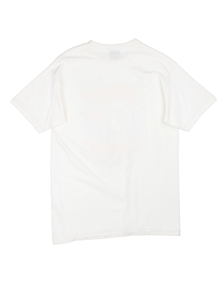 Vintage Gilroy Garlic Festival 1990 single stitch T-Shirt with graphic print on the front. 