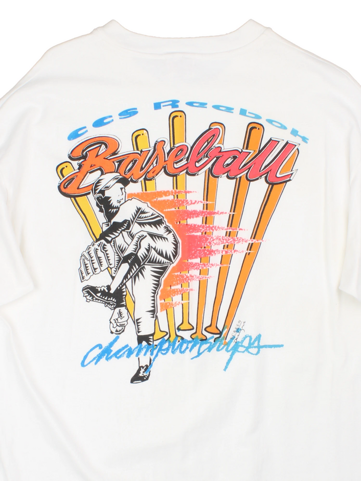 Vintage 1992 CCS Reebok Baseball Championships, single stitch T-Shirt.