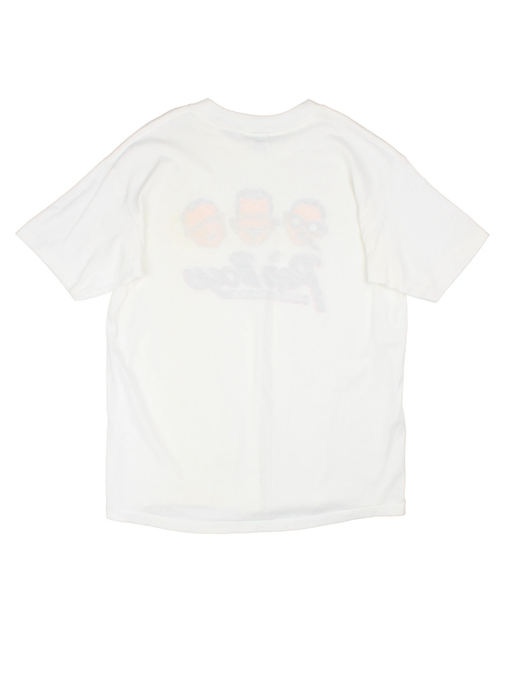 Made in the USA vintage late 1980's single stitch t-shirt. Features "The Pep Boys" printed graphic on the front. As seen on Artist Keith Haring